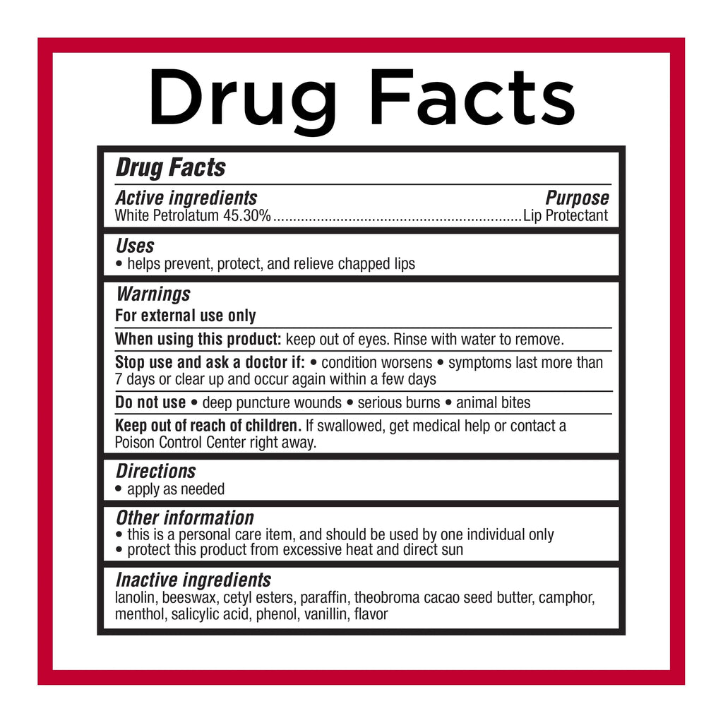 (2 Pack)  Classic Medicated Lip Balm Jars, Lip Protectant, 0.25 Oz Each, 3 Count