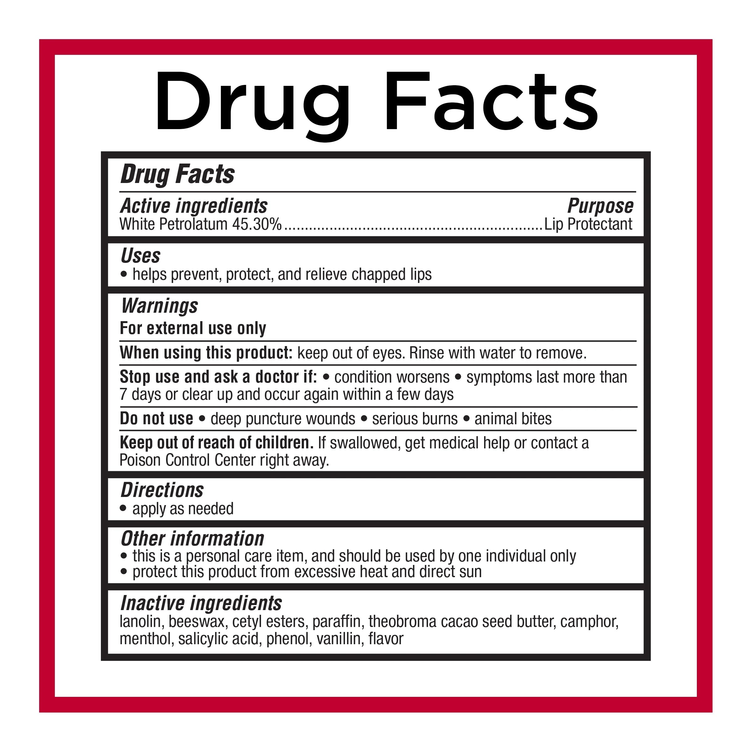 (2 Pack)  Classic Medicated Lip Balm Jars, Lip Protectant, 0.25 Oz Each, 3 Count