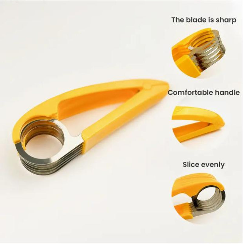 Creative PP Banana Slicer, Banana Fruit Splitter, Ham Sausage Cutter, Fruit Salad Slicer