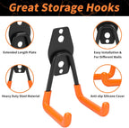 16 Pack Garage Hooks Heavy Duty – Wall Mount Utility Hooks for Hanging, Garage O