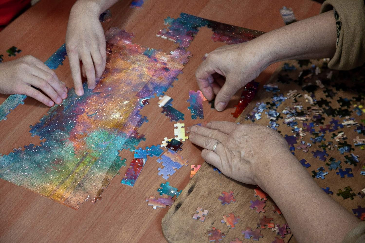 Henley Place Space Puzzle - 1000 Piece Deepspace Puzzle for Adults, Outerspace Jigsaw with Fun Fact & Reference Poster, NASA Nebula Illustration 20X27 Inches