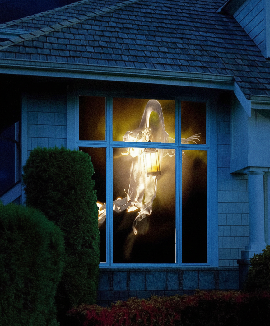 Holographic Rear Projection Screen for Halloween Video Effects