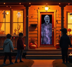 Holographic Rear Projection Screen for Halloween Video Effects