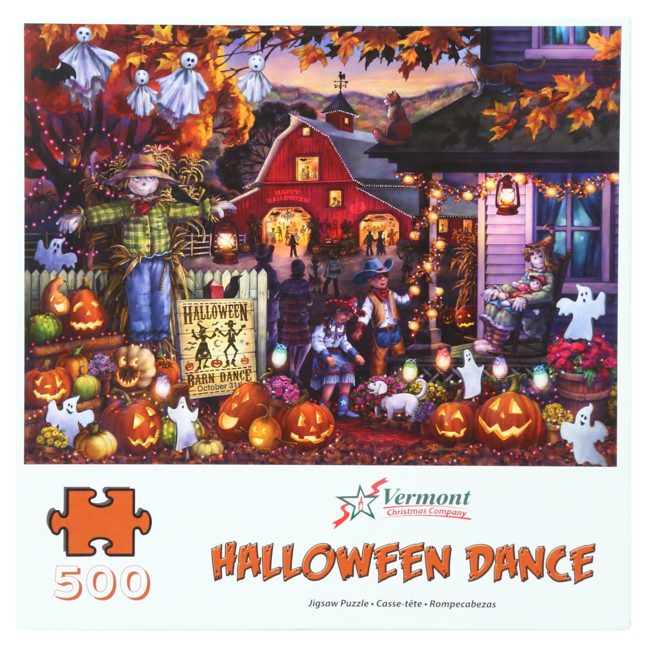 500-Piece Halloween Dance Cardboard Jigsaw Puzzle