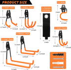 16 Pack Garage Hooks Heavy Duty – Wall Mount Utility Hooks for Hanging, Garage O