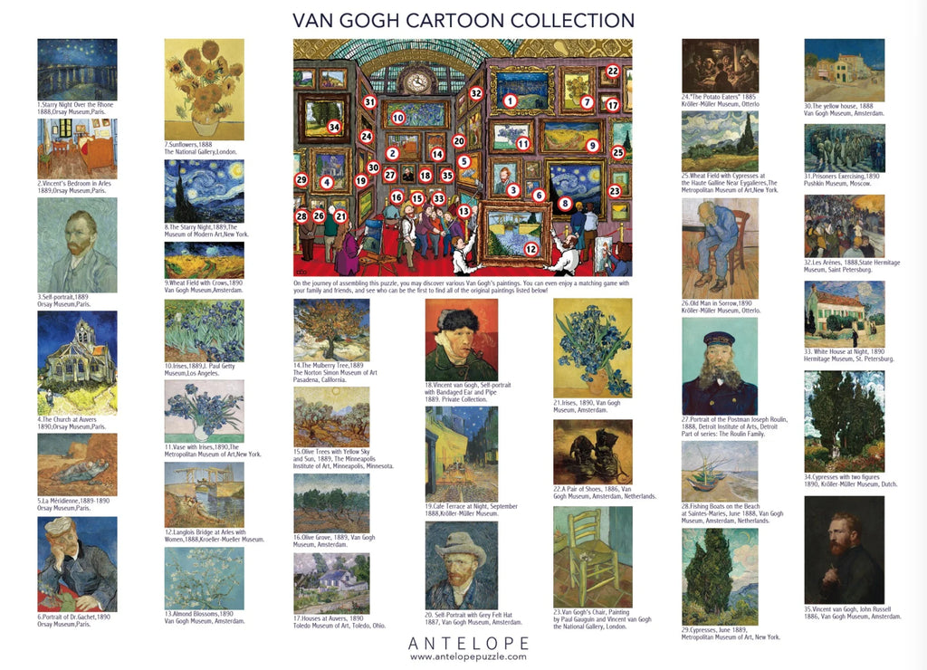 - 1000 Piece Puzzle for Adults, Van Gogh Jigsaw Puzzles 1000 Pieces, Van Gogh'S Time Travel to Muse Da Orsay Puzzles for Adults 1000 PC by Alireza Karimi Moghaddam
