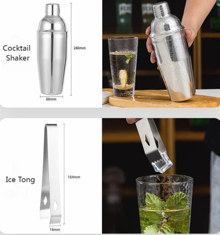 Unleash Your Inner Mixologist: The Complete 14-Piece Bartender Kit