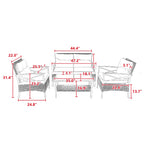 The Sunset Social - 4-Piece Rattan Patio Conversation Set ☀️