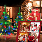 "Starlight Grove" - Set of 4 Solar-Powered Christmas Path Lights 🎄