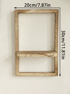 Wooden Display Shelf Floating Shelves Rustic Wood Shelves Wall Storage for Bedroom Kitchen over Toilet Small Wall Mounted Gifts
