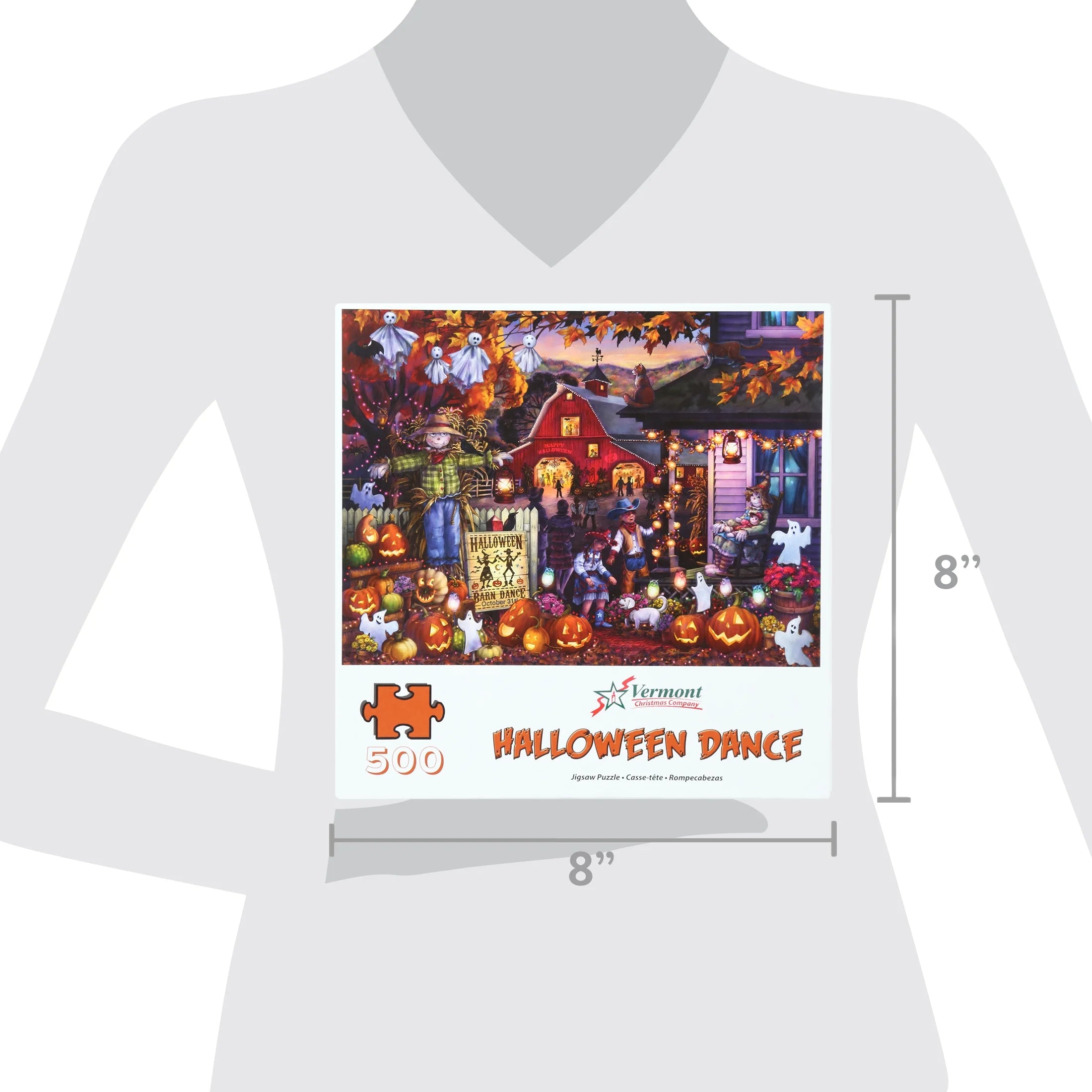 500-Piece Halloween Dance Cardboard Jigsaw Puzzle