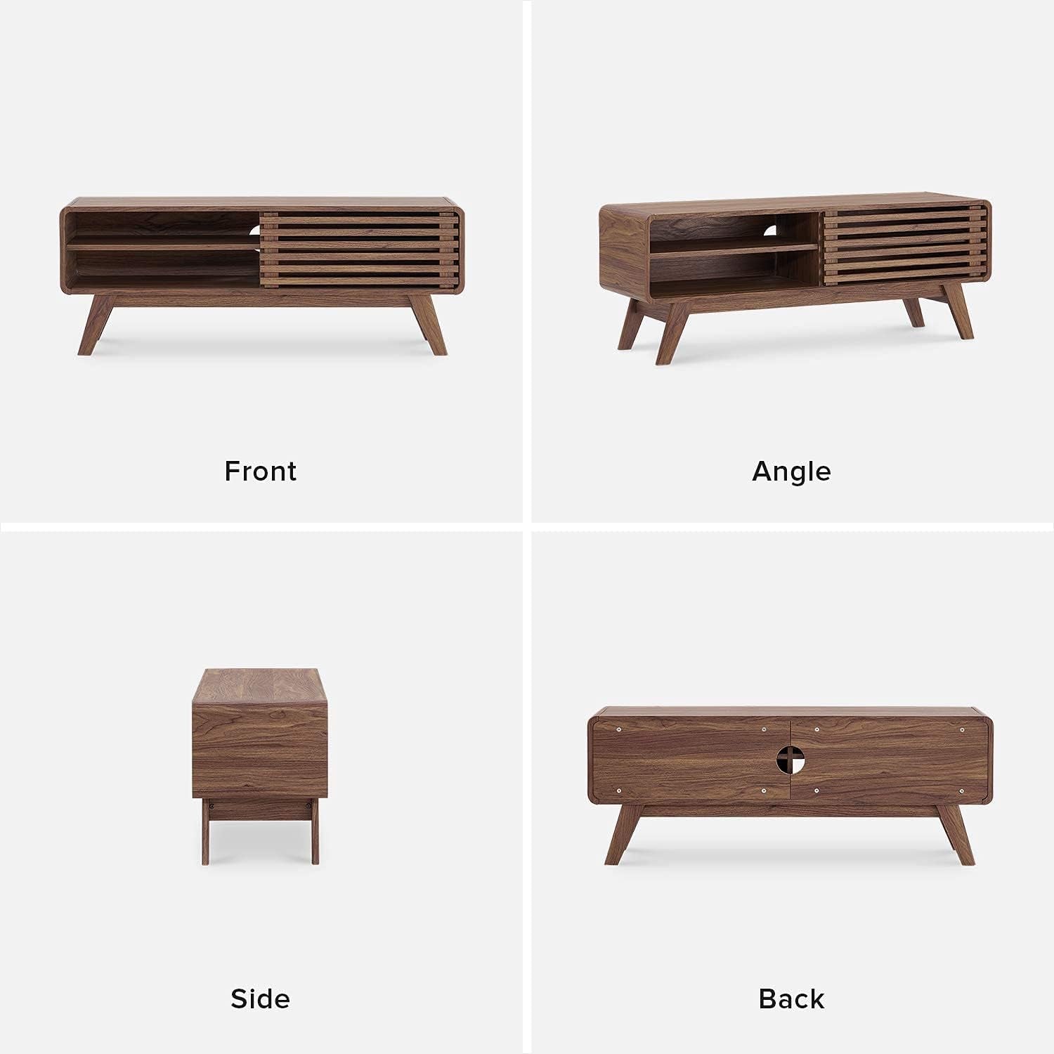 The Ensley 46" Mid-Century Modern TV Stand | Sleek & Uncluttered Style