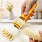 Creative PP Banana Slicer, Banana Fruit Splitter, Ham Sausage Cutter, Fruit Salad Slicer