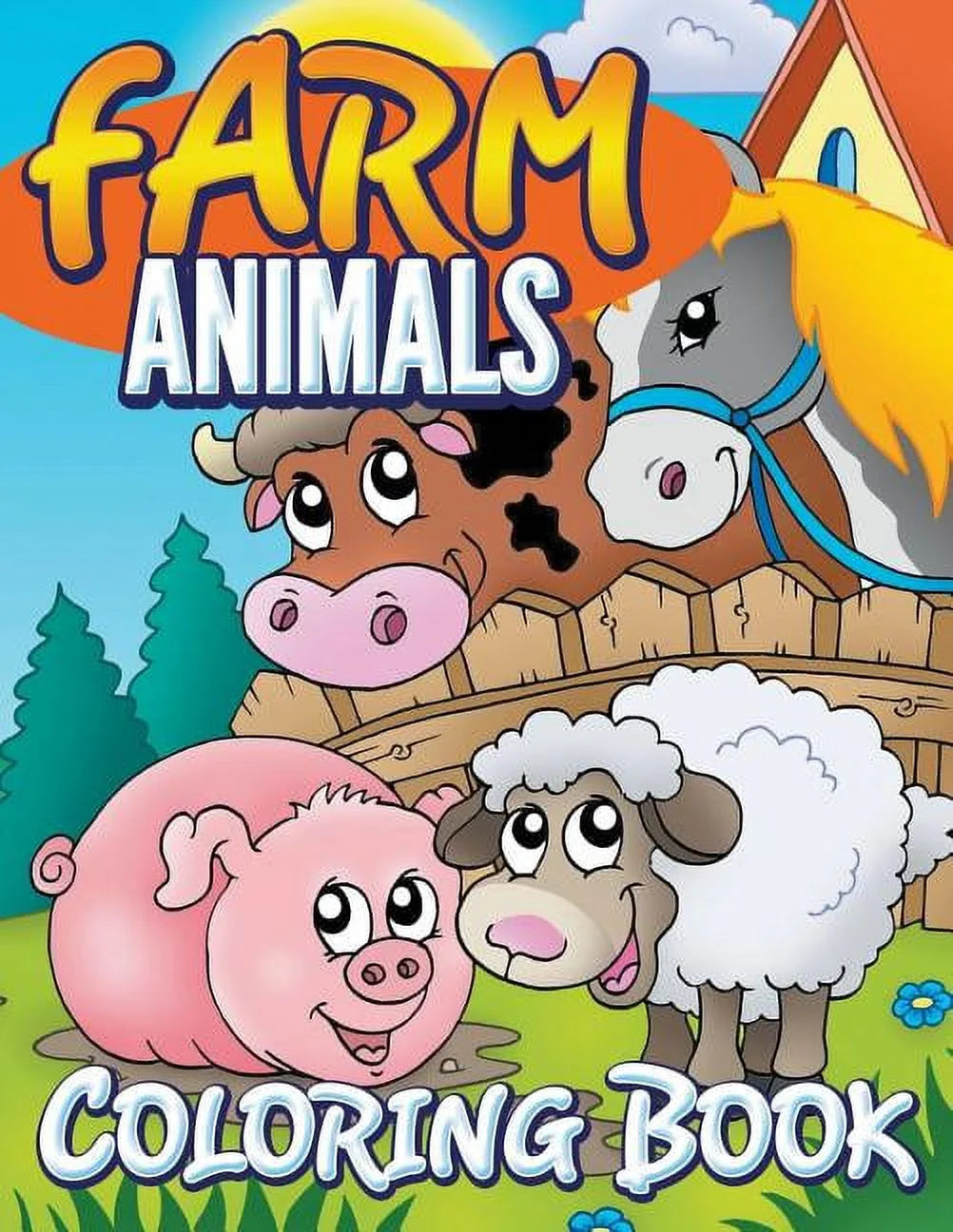 Farm Animals Coloring Book: Coloring Book for Kids (Paperback)