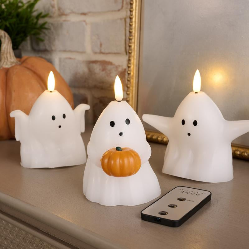 "The Enchanted Glow" - Set of 3 Flameless Holiday Candles 🕯️