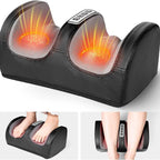 Foot Massager Machine with Heat, Foot & Calf Massager with Massage Roller | Deep Tissue Relief for Plantar Fasciitis, Pain Relief & Blood Circulation – Perfect Mother'S Day Gift for Women, Men & Mom Comfort Red/Black