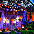 "The Graveyard Glow" - Solar-Powered Pumpkin & Skull Path Lights 💀