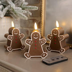 "The Enchanted Glow" - Set of 3 Flameless Holiday Candles 🕯️