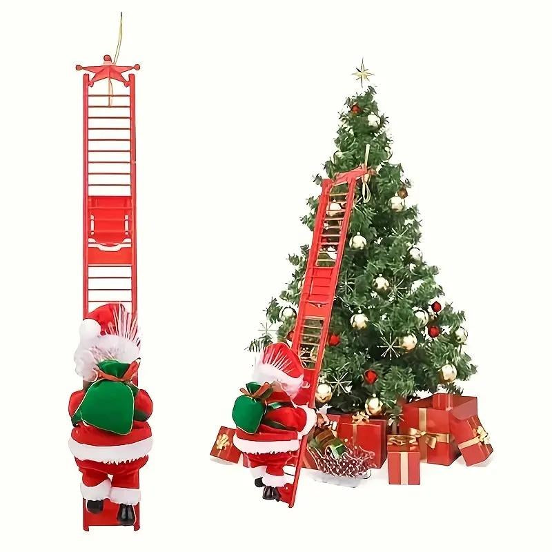 "Santa's Magic Ladder" - Musical Climbing Santa Decoration 🎅