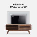 The Ensley 46" Mid-Century Modern TV Stand | Sleek & Uncluttered Style