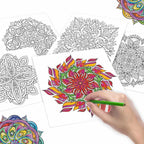 Mandala Coloring Book, 40 Pgs, Adult Coloring Book, Mindful Meditations, Mothers Day, Gifts for Teachers and Teens, Ages 8+