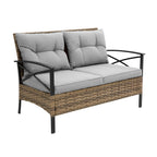 The Sunset Social - 4-Piece Rattan Patio Conversation Set ☀️