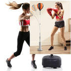Premium Quality Boxing Speedball with Stand - Height Adjustable for Teens & Adults - 360° Rebound for Stress Relief & Fitness - Ideal for Home Use in Bedrooms Living Rooms & Gardens