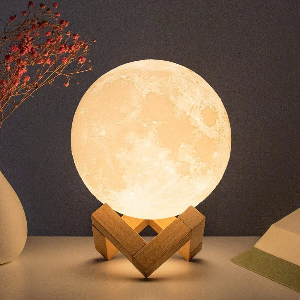 "The Lunar Glow" - 3D Rechargeable Moon Lamp 🌙