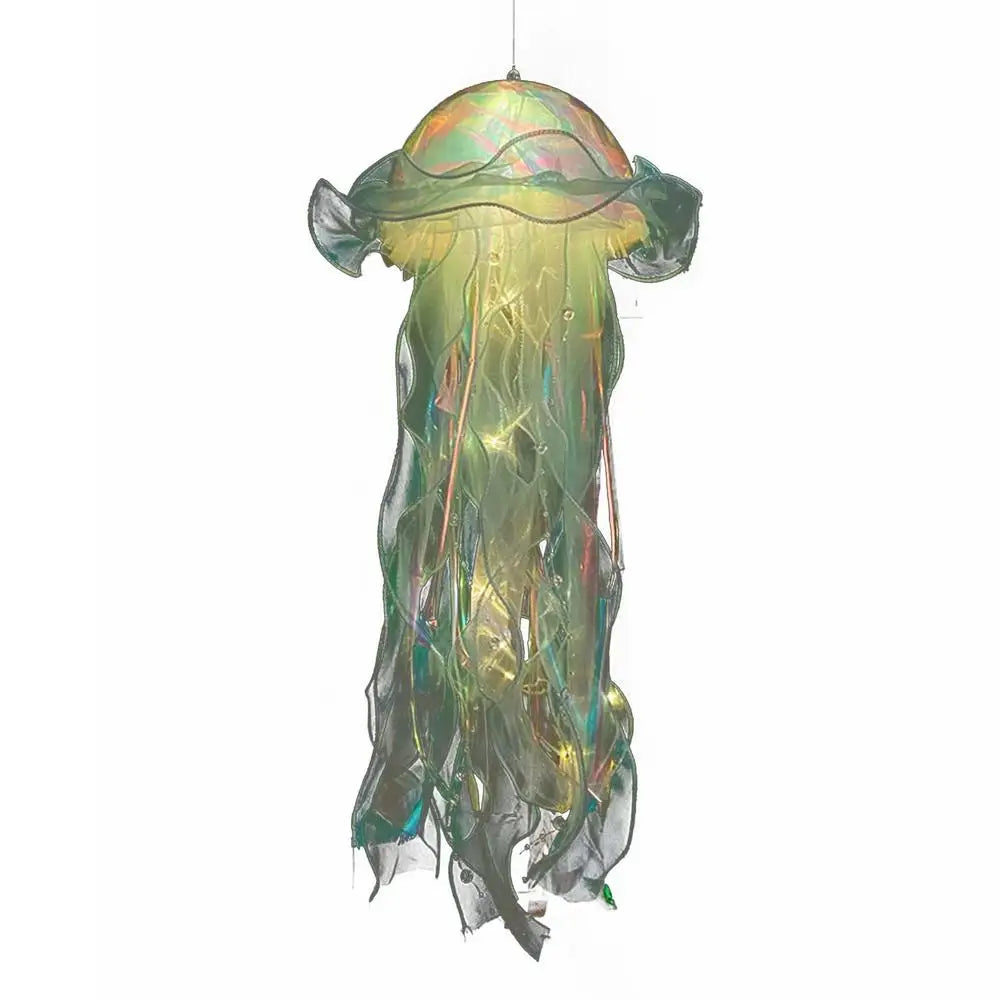 LED Jellyfish Light DIY Jellyfish Hang Lamp Atmosphere Decorative Lamp for Party Handmade Decorative Ball Lamp for Living Room