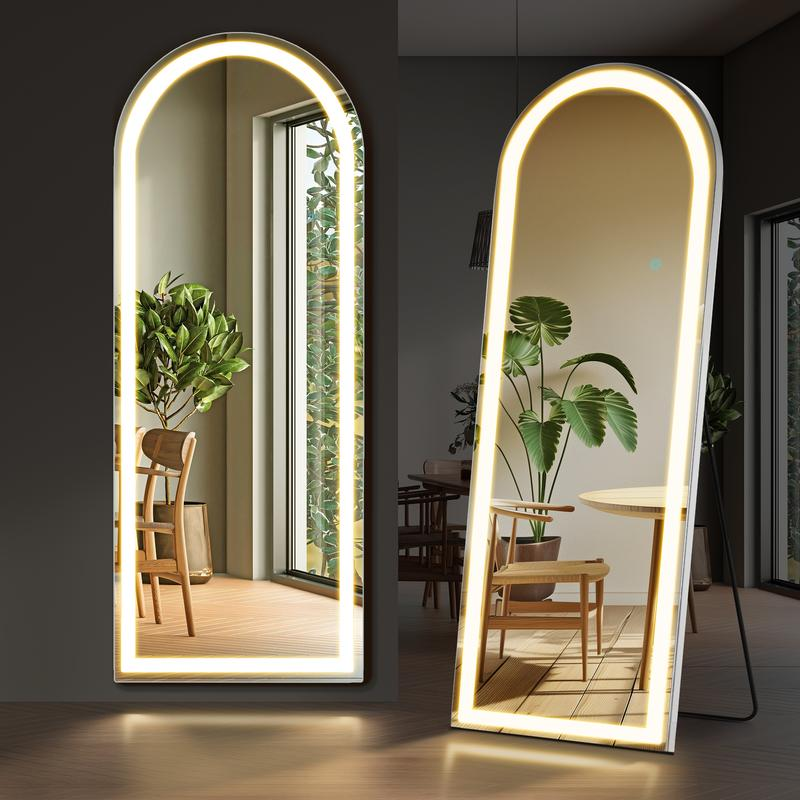 The "Light & Style" Dimmable Full-Length LED Mirror