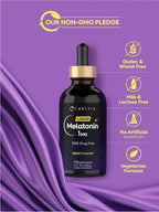 Melatonin Liquid 1Mg | 4 Oz Supplement for Men and Women | Berry Flavor | Vegetarian | by